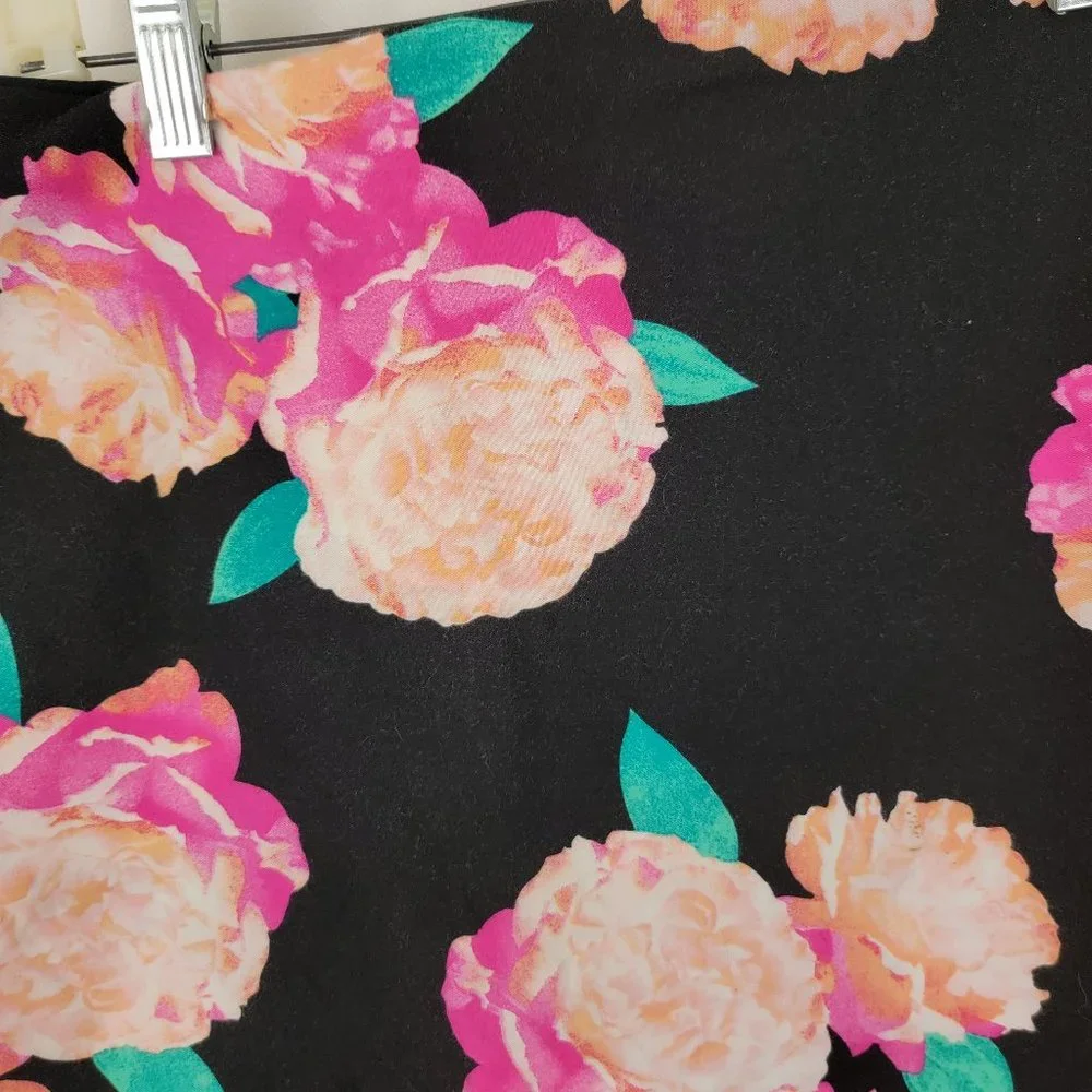 PINK Victorias Secret TWIN Duvet Cover Black Pink Roses Floral